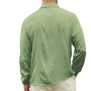 Camisas de vestir de hombre personalizadas camisas de vestir formales de oficina de manga larga sin arrugas para hombre - Product Image 4