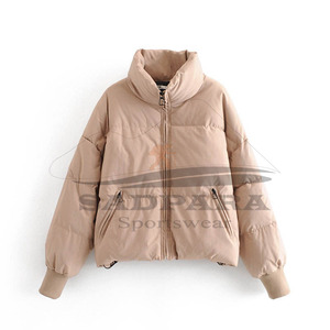 Chaquetas Elegantes y ligeras para mujer, Abrigo acolchado con cierre de cremallera, cuello levantado, ropa de abrigo de viaje cálida y acogedora - Product Image 4