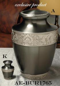 Elegante urna de cremación de latón para cenizas humanas, pieza de tributo conmemorativo para los seres queridos de honor funerario - Product Image 4