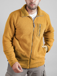 Dernier style de veste polaire pour hommes en polaire à fermeture éclair complète Nouveau style élégant fait à la main sur mesure en polaire pour hommes en polyester réversible et respirant XL - Product Image 2
