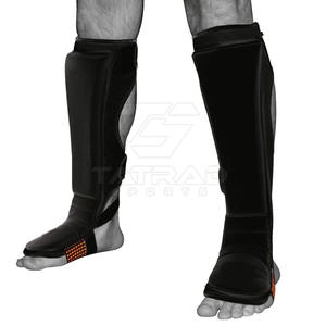 Espinilleras de Piel de Vacuno con Logotipo Personalizado de Buena Calidad para MMA y Muay Thai, Protección Profesional TATRAD SPORTS TS-SG-06 - Product Image 4