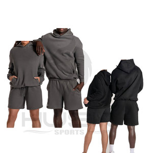 Ensemble de survêtement personnalisé pour homme grande taille, avec logo brodé et sérigraphié, réversible, éco-responsable, style urbain - Product Image 1