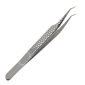 Pince à épiler professionnelle en acier à pointe en fibre, anti-statique, durable, avec logo personnalisé, service OEM/ODM et échantillons de pinces à épiler - Product Image 5