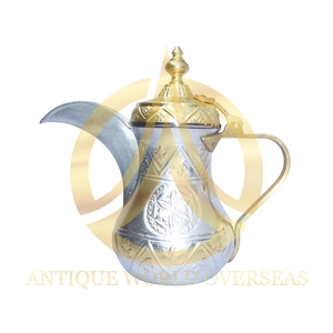 Cafetera y tetera Dallah de Color dorado de latón de Calidad exclusiva con asa para accesorios de utensilios de cocina a bajo precio - Product Image 5