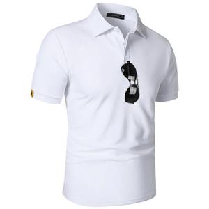 Polo à manches courtes pour homme d'été, t-shirt de sport de tennis, t-shirts respirants anti-humidité, vêtements de rue à boutons, t-shirt surdimensionné - Product Image 3