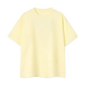 T-shirt en maille décontracté pour homme, 100% coton lavé, effet vieilli, coupe oversize, avec logo frontal en polaire, personnalisable, haute qualité, vente en gros - Product Image 3