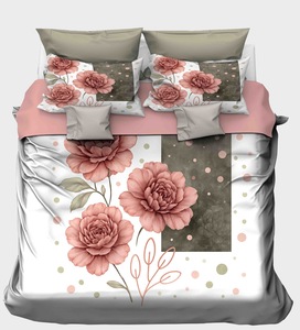 Luxury Soft 100% Cotton Microfiber Flat Bedsheet King Size <b>Set</b> Two <b>Pillow</b> Covers Folded 600TC Smooth Finish Easy Maintenance - Product Image 1