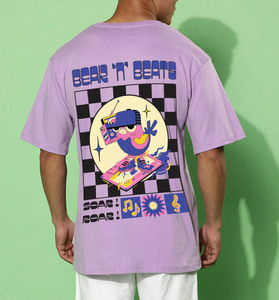 250 GSM camiseta de peso pesado diseño personalizado en blanco 100% algodón cuello redondo Camiseta hombres camisetas - Product Image 6