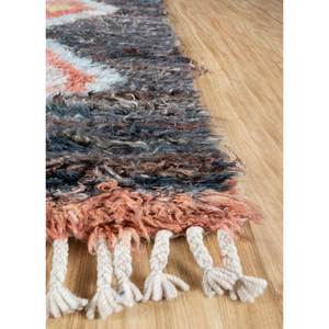 พรมขนสัตว์อัฟกันถักมือสีน้ำเงิน Zuri รุ่น AKWL-1241 ลายเรขาคณิต สำหรับห้องนั่งเล่น ขนาด 9x12 ฟุต เหมาะสำหรับตกแต่งทางเดินวัยรุ่น - Product Image 4