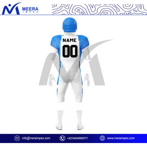 Personalizado de los hombres de fútbol americano uniforme conjunto transpirable de secado rápido equipo Jersey pantalones Kit de sublimación de impresión OEM ropa deportiva al por mayor - Product Image 5