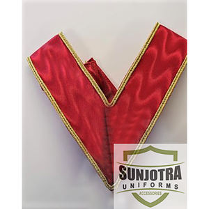 High Quality Custom Masonic Collars Red with <b>Gold</b> <b>Trim</b> Best Sale Hot Selling Nylon Material Embroidered Technics - Product Image 4