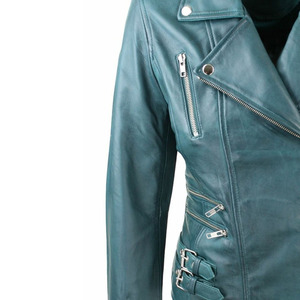 Chaqueta de cuero genuino de primera calidad con diseño elegante Costura duradera Ajuste cómodo. Para ropa informal o formal Talla XS - Product Image 3