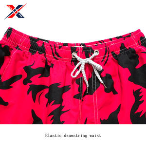 Shorts de bain pour hommes de haute qualité, séchage rapide, uni, 100% coton, impression intégrale personnalisée, service OEM, style décontracté - Product Image 4