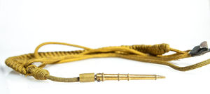 Gold Aiguillette Shoulder Cord Uniform Decoration <b>Ribbon</b> And Tips Gold Ceremonial Aiguillette - Product Image 4