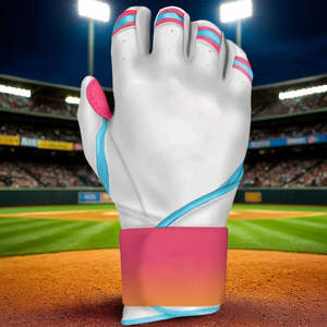 Direct Factory Supply Professional Quality Left-Handed Baseball <b>Batting</b> Gloves Customizable Size Logo Colors Made Eco-Friendly - Product Image 5