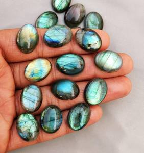 30 Pièces Multi Flashy Labradorite Cabochon! Pierres précieuses polies en vrac pour la fabrication de bijoux (8x10mm-15x35mm) - Product Image 6