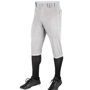 Pantalon de baseball respirant de haute qualité, dernier style, vente en gros, couleur personnalisée, logo imprimé par transfert thermique sur le devant, 100 % polyester - Product Image 1