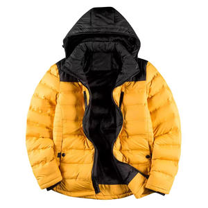 Chaqueta de Invierno Personalizada de Alta Calidad para Hombre, Color Sólido, con Capucha, Diseño de Burbujas, Acolchado Ligero de Algodón, Transpirable - Product Image 6