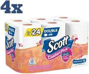 Papel higiénico Scott Comfortplus | Papel higiénico Scott Comfort Plus Bulk | 24 rollos regulares (paquete de 4) - Product Image 2