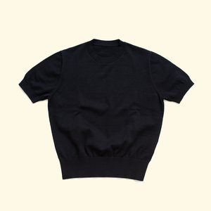 T-shirts en coton tricoté pour hommes, coupe ajustée, vente en gros. - Product Image 4