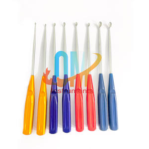 Juego de Curetas Óseas Ortopédicas Volkmann de Alta Calidad, 8 Piezas, Curetas Cervicales Arcoíris con Mango Colorido, para Columna Vertebral, Uso Médico Profesional - Product Image 1