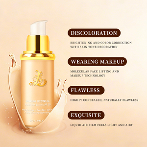 <span class=keywords><strong>Fondotinta</strong></span> 4 in 1 - <span class=keywords><strong>Fondotinta</strong></span> che Cambia Colore, Spettro Medio con <span class=keywords><strong>SPF</strong></span> 50, Correttore Liquido Idratante Ipoallergenico - Product Image 4