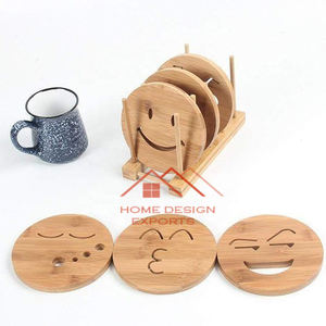 ที่รองแก้วทำจากไม้บริสุทธิ์ที่รองแก้วไม้สำหรับตกแต่งบ้านโรงแรม - Product Image 3