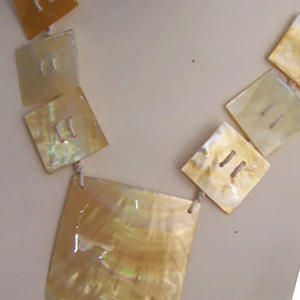 Fregona corte collar amarillo SEASHELL JOYERÍA Concha collar cuenta Motivo color amarillo - Product Image 2