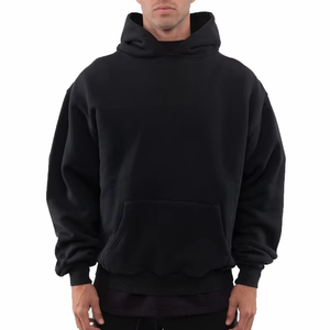 Sudadera con capucha y cremallera de gran tamaño de alta calidad, suéter básico de mezcla de algodón, sudaderas con capucha de gran tamaño para hombres, sudaderas con capucha de gran tamaño personalizadas - Product Image 4