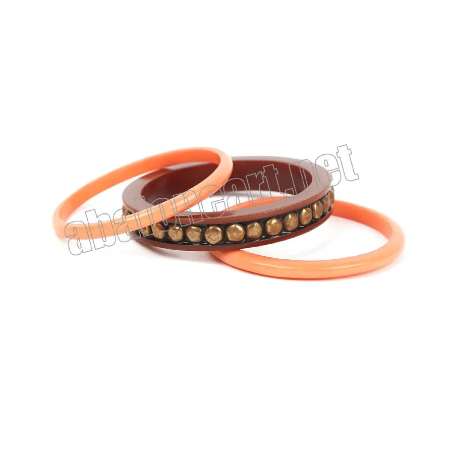 Rajwadi polki Bangles với treo quyến rũ đất nung Bangles với warli nghệ thuật ấn độ thủ công bangles