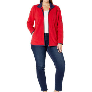 Veste polaire athlétique pour femmes de qualité supérieure coupe ajustée fermeture éclair complète meilleure vente veste de rue chaude pour femmes - Product Image 2