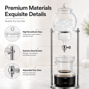 Cafetière à glace en verre borosilicate pour café infusé à froid, tour de préparation pour café, vente en gros pour cafés - Product Image 3