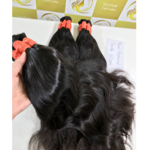 Extensions de Cheveux Vietnamiens Naturels Remy 100% 12A Grade I-Tip Machine Double Trame Raw Double-Drawn Bundle Wholesale Vietnam - Product Image 1