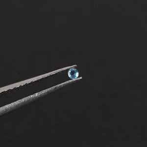 Aguamarina brasileña natural 2mm corte redondo 0,10 Cts piedra preciosa para hacer joyería - Product Image 2