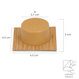 Fermaporta adesivo Wolfpack, legno chiaro - Product Image 2