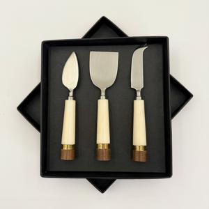 New Handle Design Food Grade Kitchen Cute Stainless Steel <b>Cheese</b> <b>Knife</b> <b>Set</b> with Wooden Handle <b>Cheese</b> <b>Knife</b> for Home Restaurant - Product Image 1