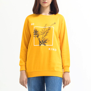 2023 venta al por mayor de algodón de alta calidad de gran tamaño liso mujeres nuevo estilo sudadera con su propio logotipo - Product Image 1