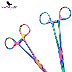 คีมผ่าตัดสแตนเลสสตีลสีรุ้งใช้ซ้ำได้ใช้พื้นฐานของเครื่องมือผ่าตัดคีม - Product Image 2