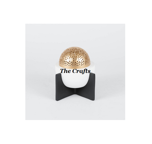 Unique Design Bakhoor <b>Oud</b> <b>Burner</b> In Iron Olive Green And Gold Color Incense <b>Burner</b> For Home Fragrance Use - Product Image 5