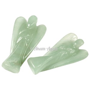 Ángeles de Aventurina amarillos hechos a mano únicos de 2 pulgadas a las mejores tarifas - Product Image 2