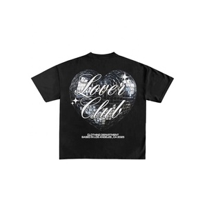 Vente en gros T-shirts unisexes imprimés sur mesure 100% coton Streetwear à séchage rapide décontracté pour hommes Service OEM - Product Image 3