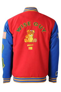 2025, la mejor oferta, parches bordados de chenilla, Mangas de cuero de lana gruesa para hombre, chaqueta de béisbol universitaria, lona, nuevo Letterman - Product Image 3