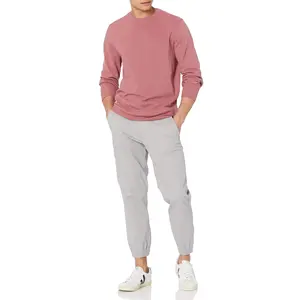 Pantaloni della tuta Premium da uomo personalizzati con caviglie elastiche pantaloni pantaloni da Jogger in cotone taglie forti pantaloni da ginnastica in tinta unita