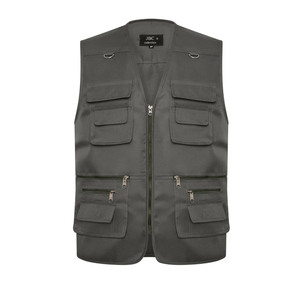 Gilet réfléchissant 6 poches en maille 100% polyester de qualité supérieure avec veste de sécurité de nouveau style adulte - Product Image 5