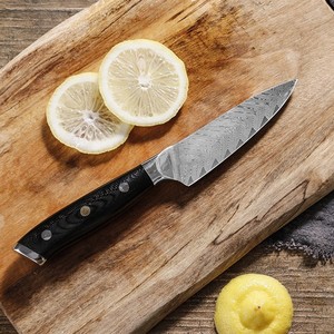 Venta al por mayor personalizado de calidad superior OEM ODM servicio profesional japonés cuchillos de cocina de acero Damasco cuchillo de Chef hoja fija - Product Image 6