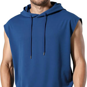 เสื้อฮู้ดดี้ไร้แขนผู้ชาย โมเดิร์นเฟล็กซ์ ผ้าถักเนื้อแน่น ระบายอากาศ แห้งเร็ว เป็นมิตรกับสิ่งแวดล้อม สัมผัสนุ่ม เบา ทนทาน เย็บอย่างประณีต - Product Image 1