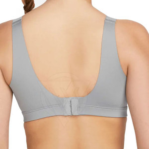 Soutien-gorge de sport respirant et écologique pour femme avec bretelles réglables en Spandex/Nylon, maintien moyen, séchage rapide - Product Image 2