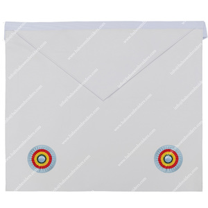 Tablier de Compagnon Maçonnique pour Rite d'Émulational, Vêtement de Cérémonie, Couleur et Logo Personnalisables, Unisexe - Product Image 1
