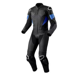 Traje de moto de una pieza de cuero de carreras de alta calidad personalizado totalmente blanco con rodilla y hombro rosa para mujeres Lo último - Product Image 4