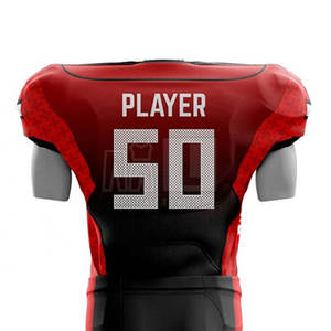 ชุดอเมริกันฟุตบอลแขนสั้นระบายอากาศได้ดีชุดทีมฟุตบอลแบบอเมริกันออกแบบโลโก้ได้ตามต้องการ - Product Image 5